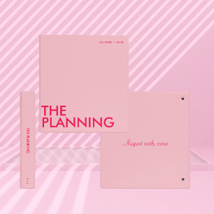Classeur de planification Mariage moderne   Rose c