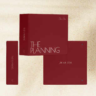 Classeur de planification Mariage tendance Monog
