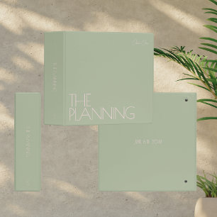 Classeur de planification Mariage tendance Sage