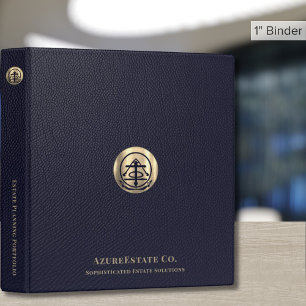 Classeur de planification successorale logo bleu e