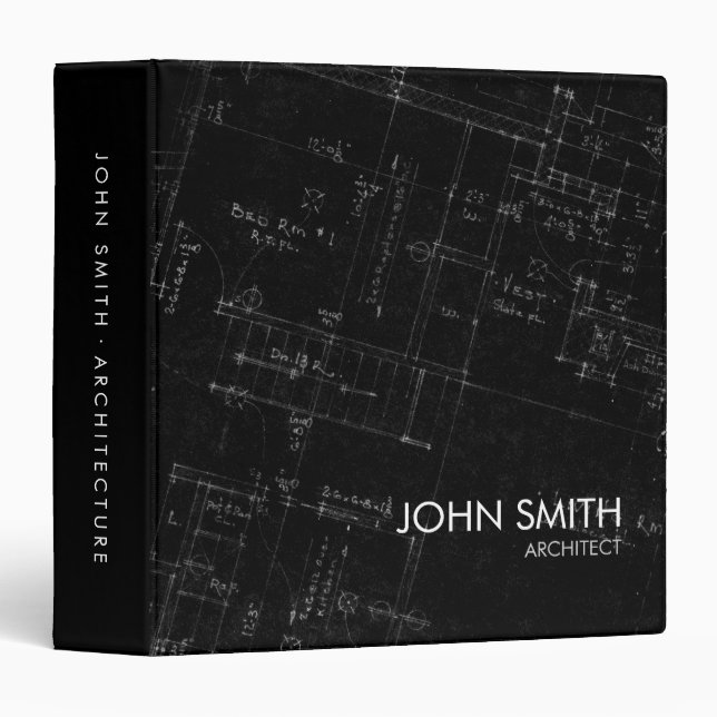 Classeur de plans d'étage d'architecture (Devant/Côté)