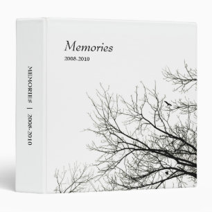 Classeur de poésie de silhouettes d'arbres