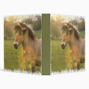 Classeur de poney de peau de daim