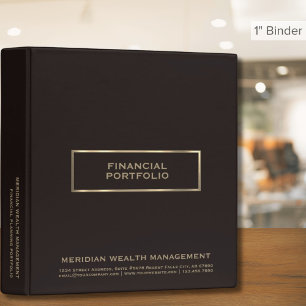 Classeur de portefeuille du planificateur financie