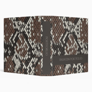 Classeur de portefeuille en peau de serpent élégan