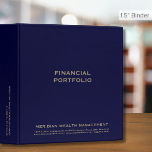 Classeur de portefeuille financier 1,5 pouces