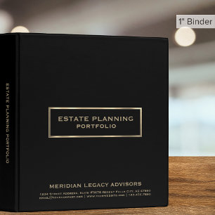 Classeur de portefeuille Noir et Or