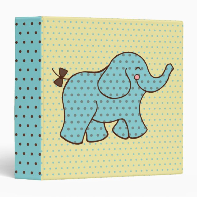 Classeur de  pour bébé éléphant (Devant/Côté)