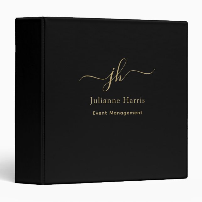 Classeur de présentation de planification d'événem (Devant/Côté)