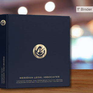 Classeur de présentation juridique en bleu profess