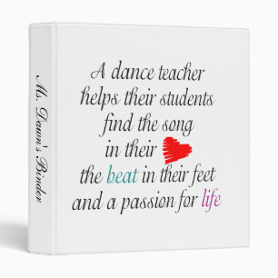 Classeur de professeur de danse
