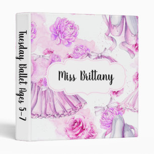 Classeur de professeur de danse pour la classe de