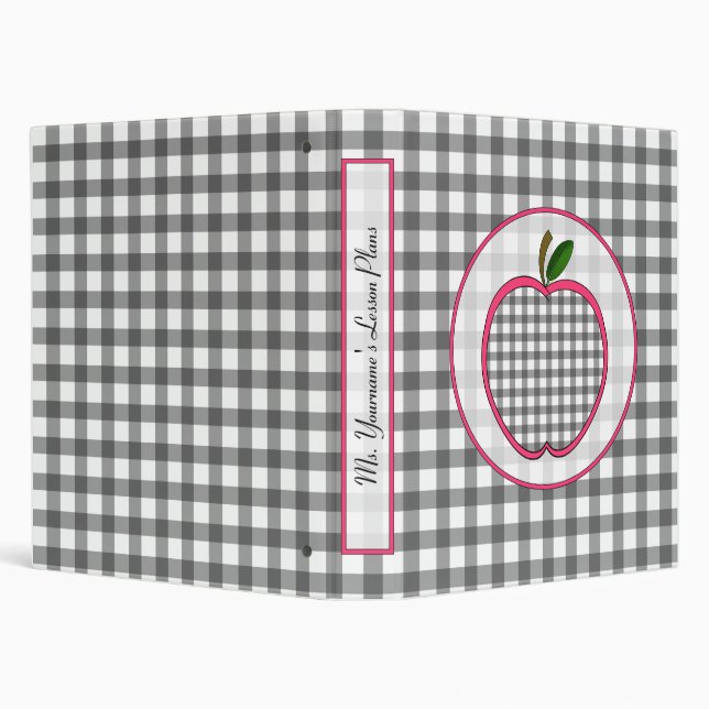 Classeur de professeur - guingan Apple (Arrière-plan)