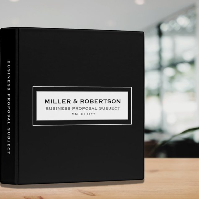 Classeur de proposition professionnelle (Créateur téléchargé)