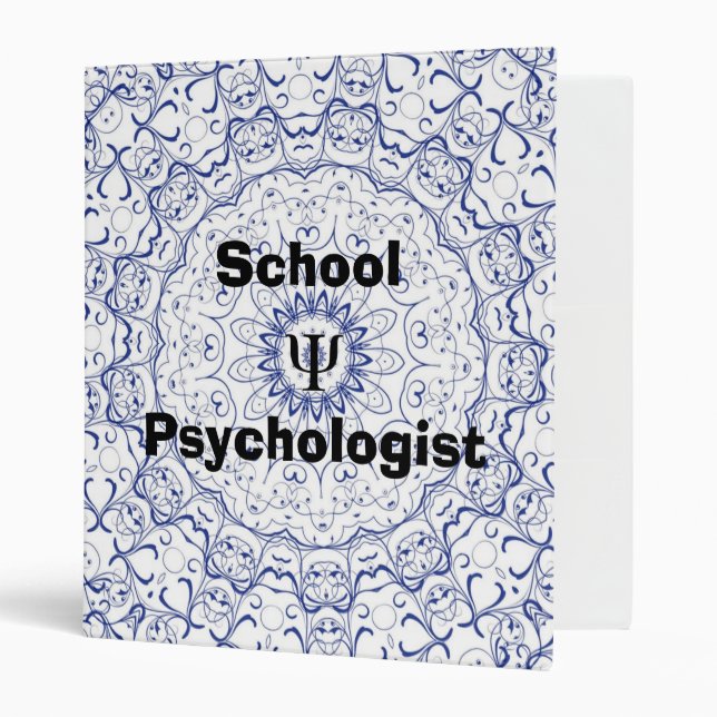 Classeur de psychologue d'école (Devant/intérieur)