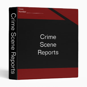 classeur de rapport de scène du crime