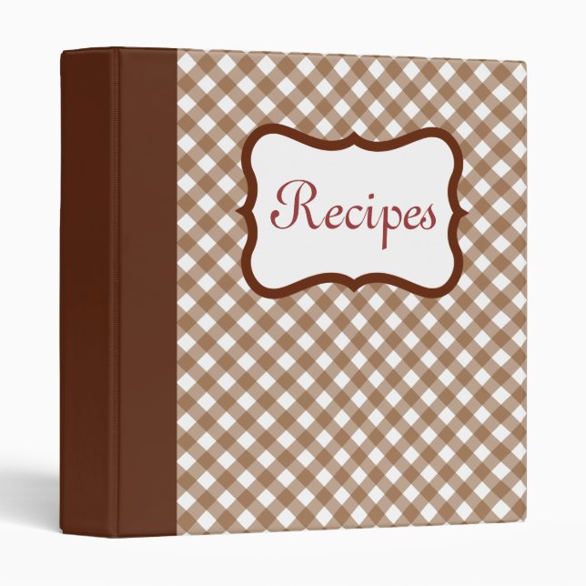 Classeur de recette (Devant/Côté)