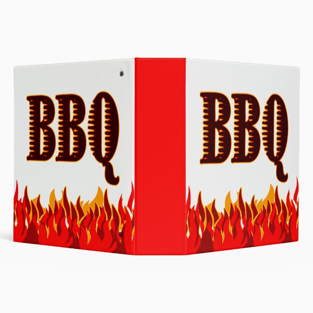 Classeur de recette BBQ Red Flames (Arrière-plan)