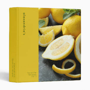 Classeur de recette Citrus Citrus personnalisé