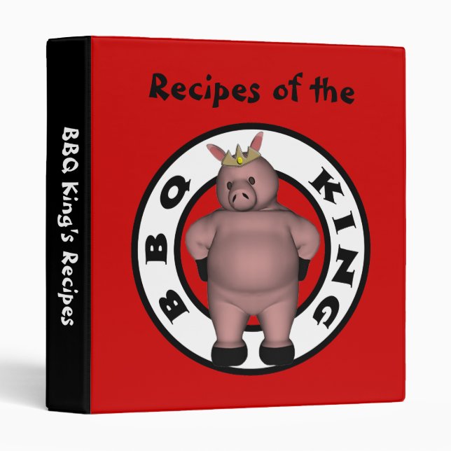 Classeur de recette de BBQ (Devant/Côté)