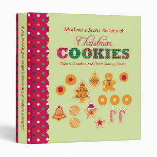Classeur de recette de biscuits de Noël