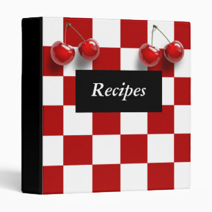 Classeur de recette de cerises en carton