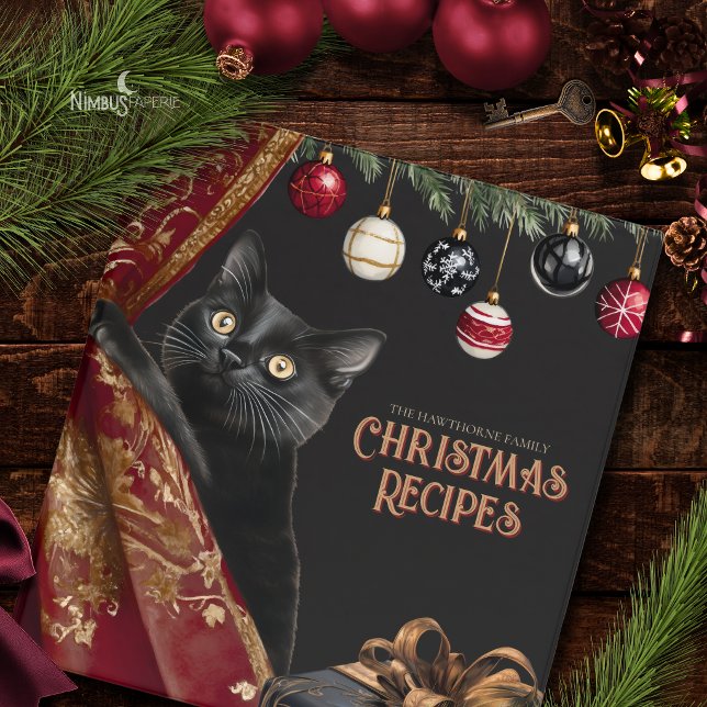 Classeur de recette de chat noir de Noël Whimsigot (Créateur téléchargé)