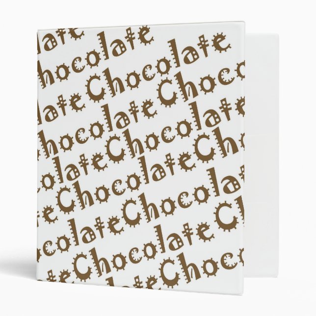 Classeur de recette de chocolat (Devant/intérieur)