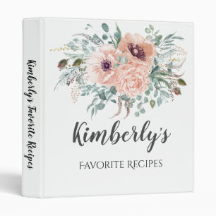 Classeur de recette de Fête des mariées florale ch