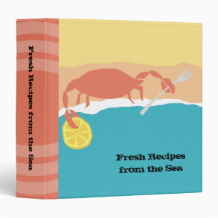 Classeur de recette de fruits de mer de tranche de