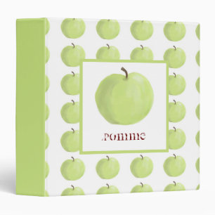 Classeur de recette de la pomme verte