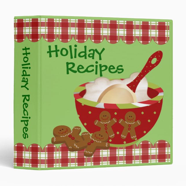 Classeur de recette de vacances (Devant/Côté)