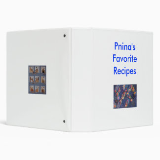 Classeur de recette, décoré de la conception