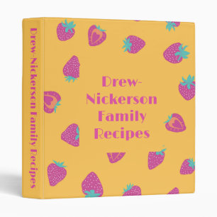 Classeur de recette d'impression de fraise mûre