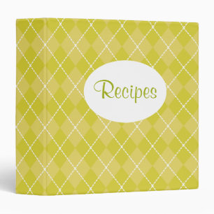Classeur de recette du Jacquard vert jaune