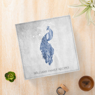 Classeur de Recette Peacock Élégant Bleu