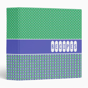 Classeur de recette personnalisable Retro Blue Gre