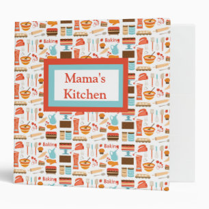 Classeur de recette personnalisé rétro par amour