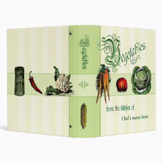 Classeur de recette pour les plats légumes