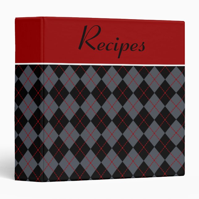 Classeur de recette rétro (Devant/Côté)