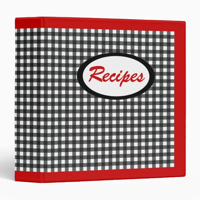 Classeur de recette rétro (Devant/Côté)
