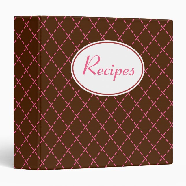 Classeur de recette rétro (Devant/Côté)