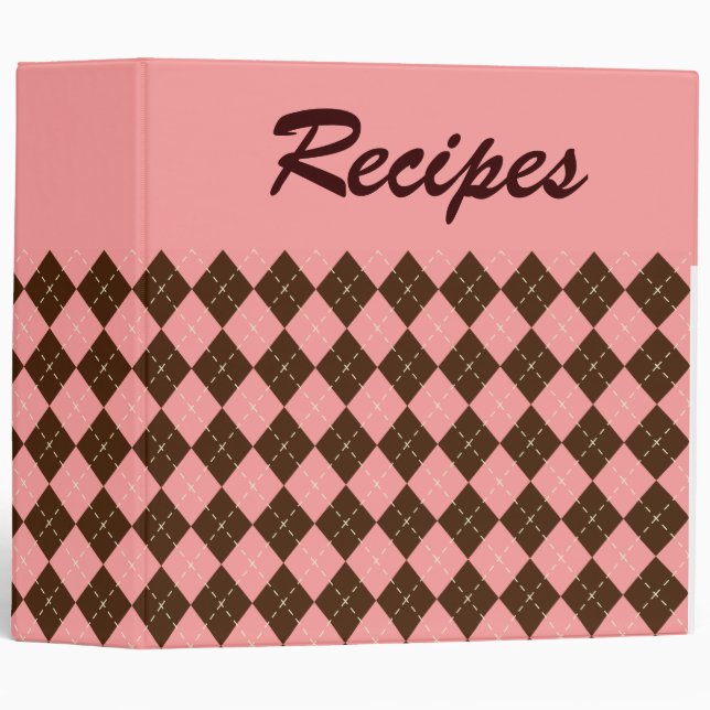 Classeur de recette rétro (Devant/Côté)