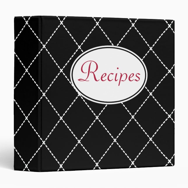 Classeur de recette rétro (Devant/Côté)
