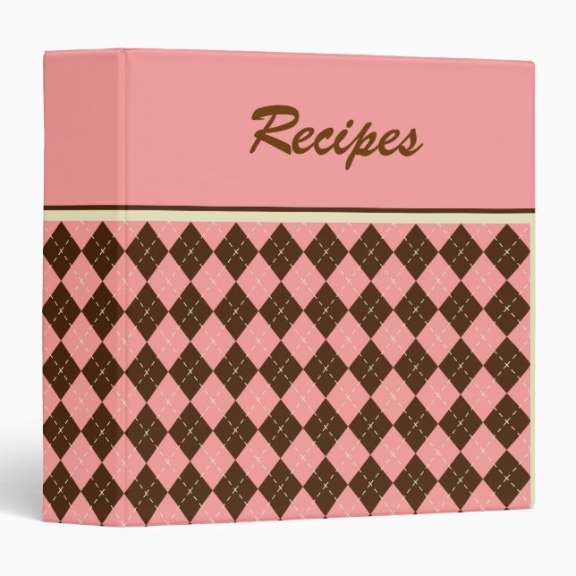 Classeur de recette rétro (Devant/Côté)