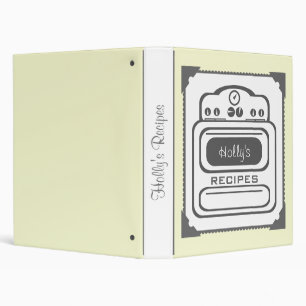 Classeur de recette - rétro fourneau blanc