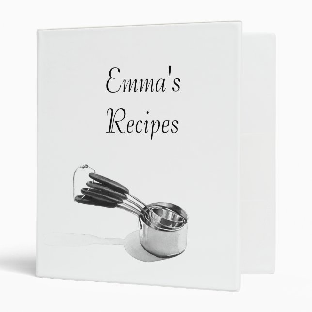 Classeur de recette, ustensiles d'aquarelle (Devant/intérieur)