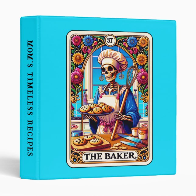 Classeur de recettes Baker Mom (Devant/Côté)