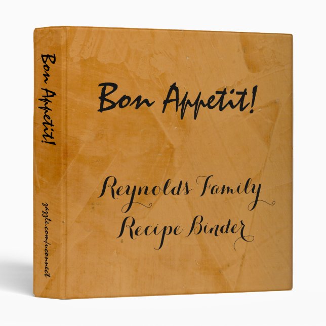 Classeur de recettes Bon Appetit (Devant/Côté)