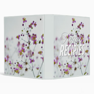 Classeur de recettes botaniques de fleurs sauvages